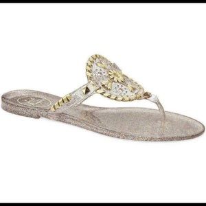 Jack Rogers Women's Sparkle multicolor Georgica Jelly Flip-Flop Sandal